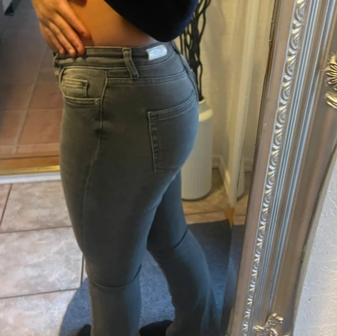 Grå jeans bootcut, från ONLY - 3