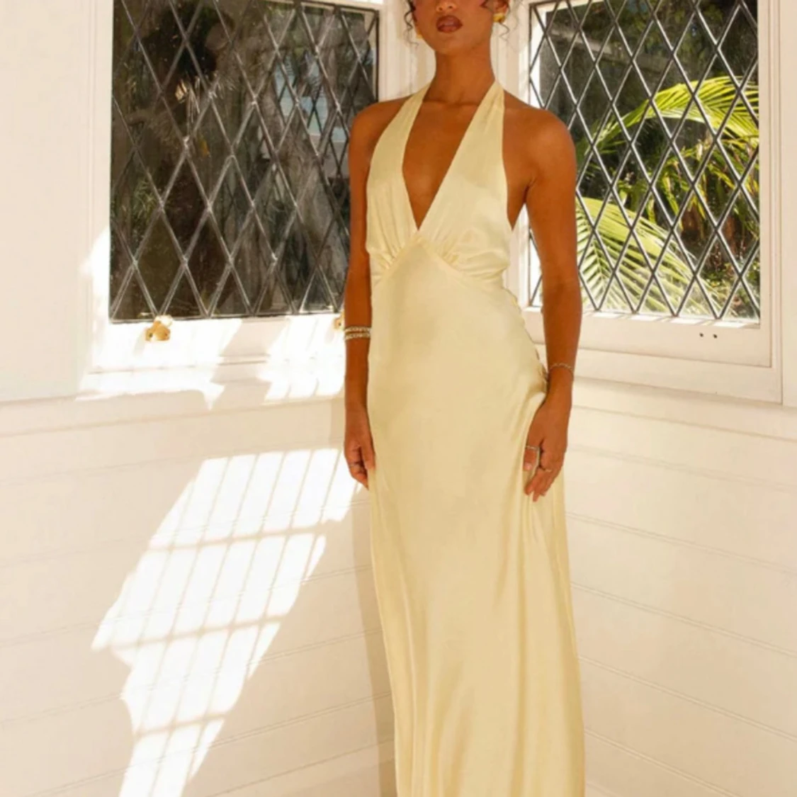 Ljusgul balklänning - 1