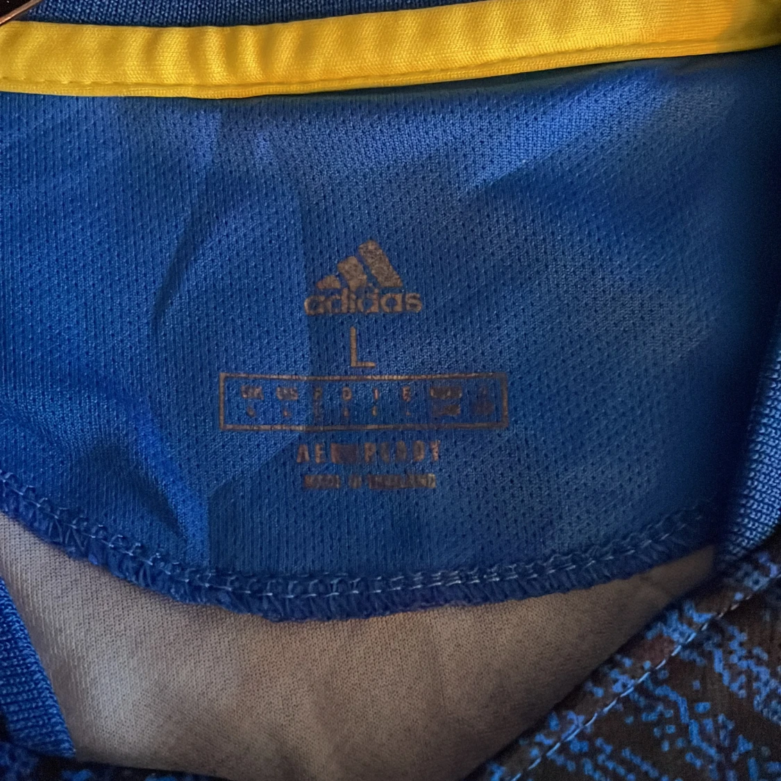 Blå Manchester United fotbollströja från Adidas - 4