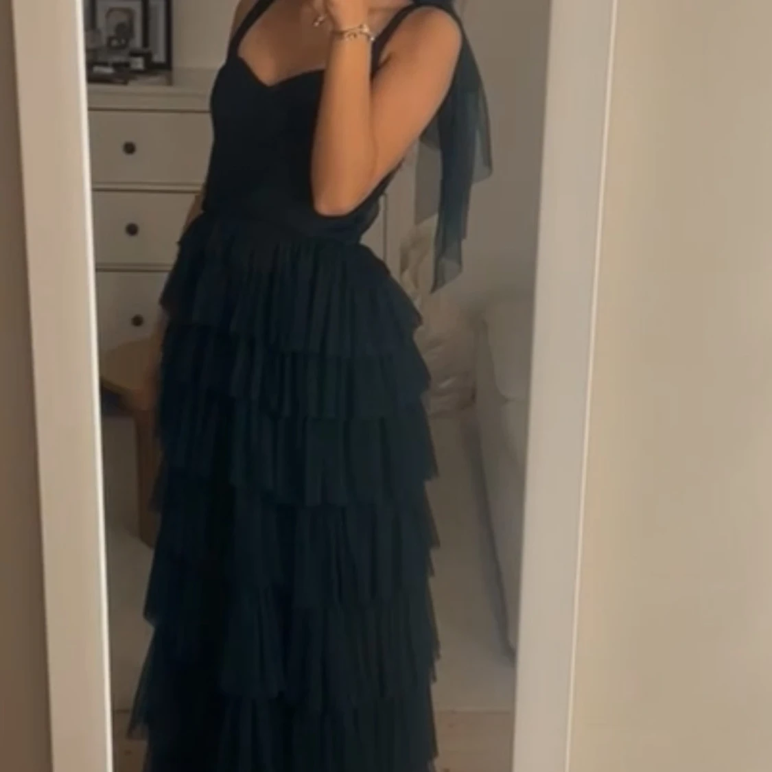 Smaragdgrön balklänning 