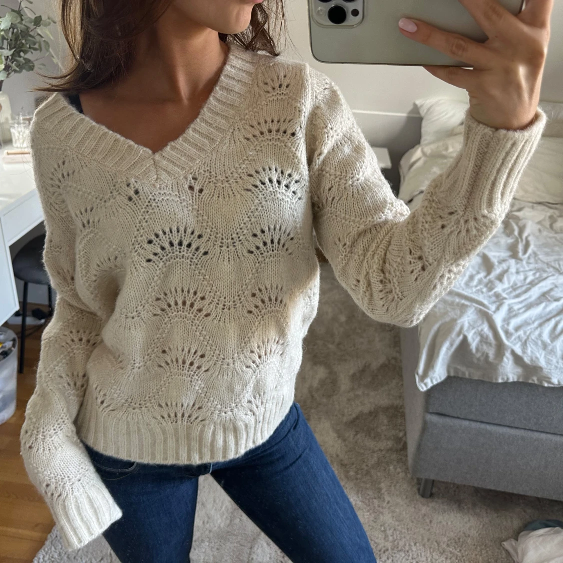 Fin stickad tröja