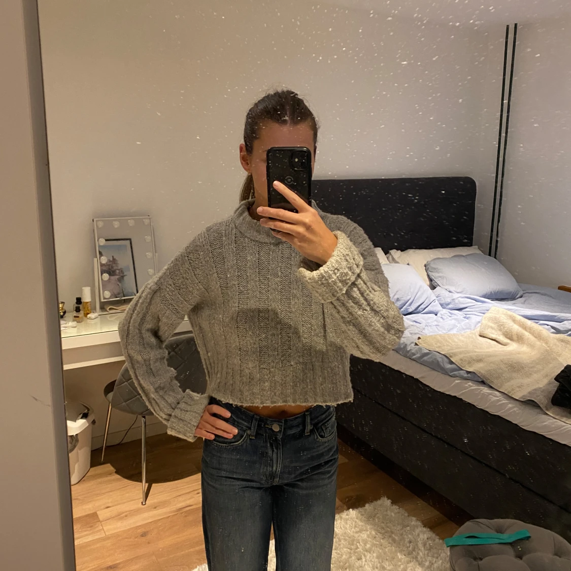 Stickad tröja hm - 90