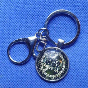 Linkin park - nyckelring - Mått på cabochon 3.8 cm