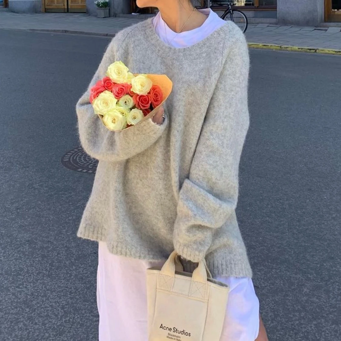 Oversize stickad tröja från LeGer - 90