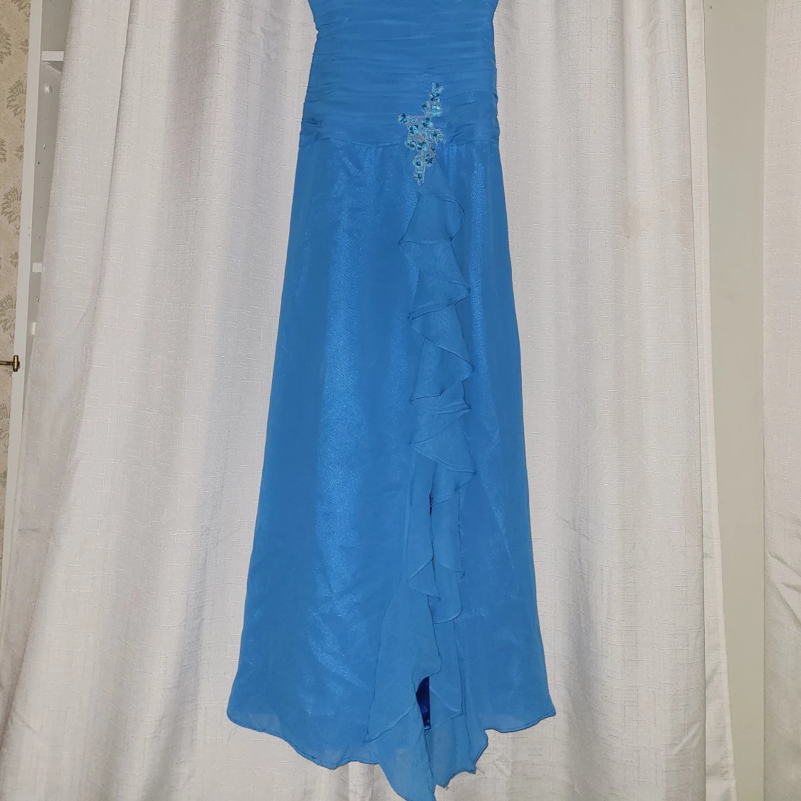 Blå vintage klänning xs/s - 92