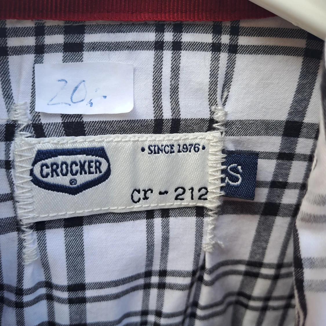 Mönstrad skjorta stl S - 90