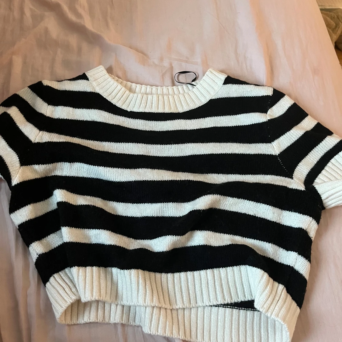 H&m stickad cropped baby tee - 90