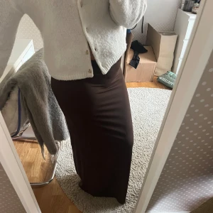 Brun maxikjol - Jättesnygg brun maxikjol från zara, endast använd 1 gång!! 