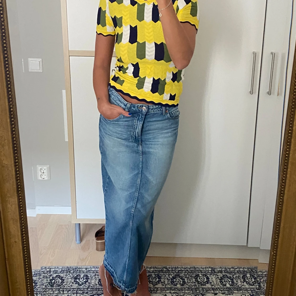 Lång jeanskjol - 91