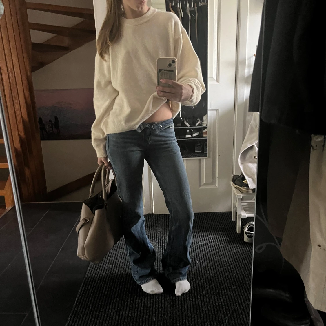 Skit snygga Mid waist jeans