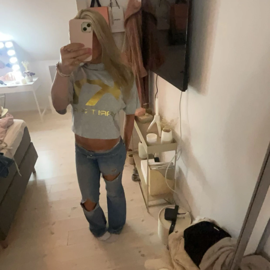 Trekvartsärmad hoodie - 90