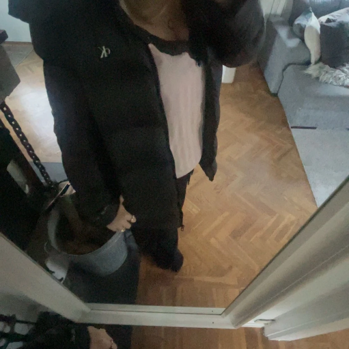 Svart pufferjacka från Calvin Klein Jeans