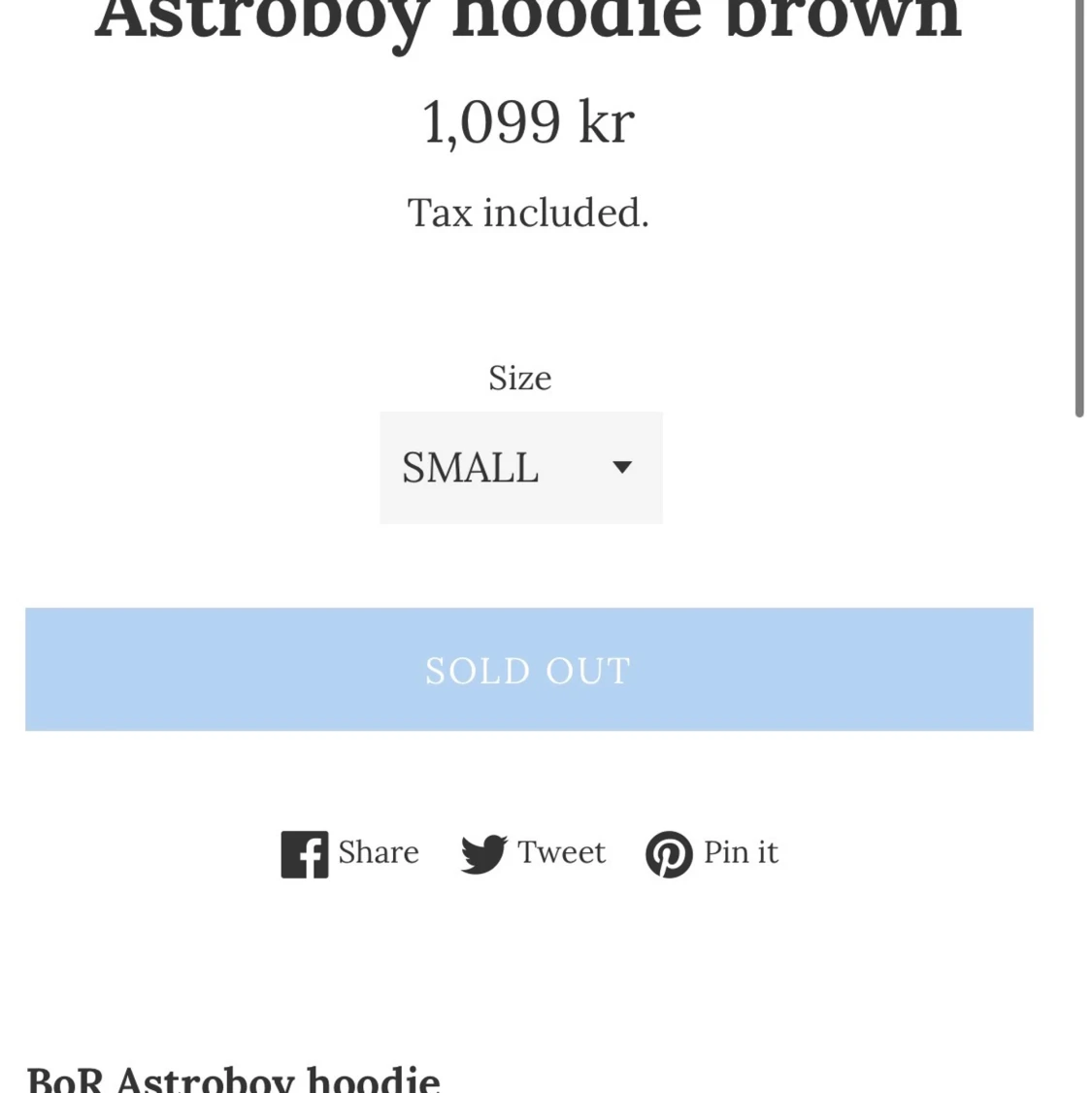 Astroboy hoodie - brand of roses - 90