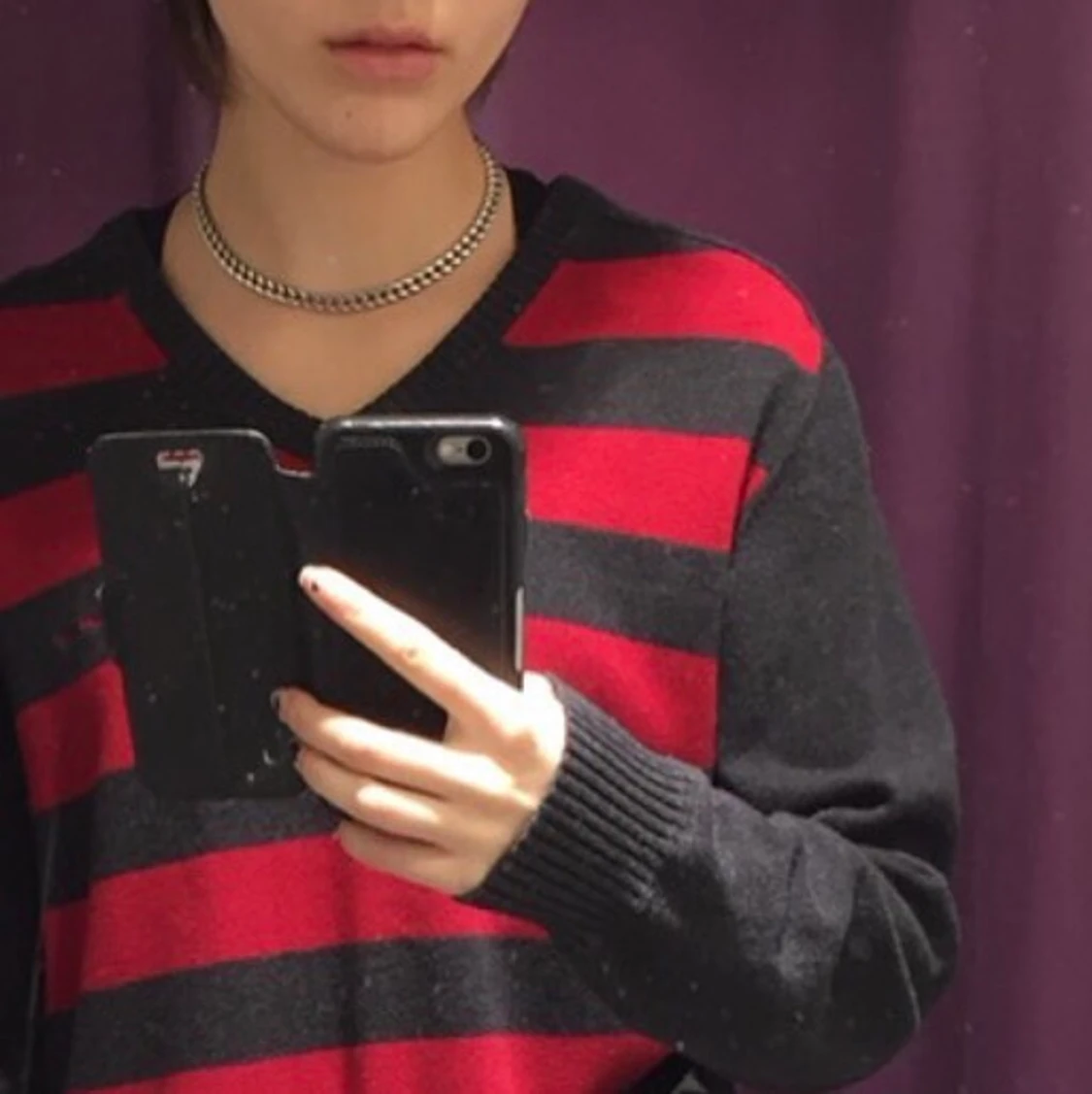 preppy långärmad tröja - 91