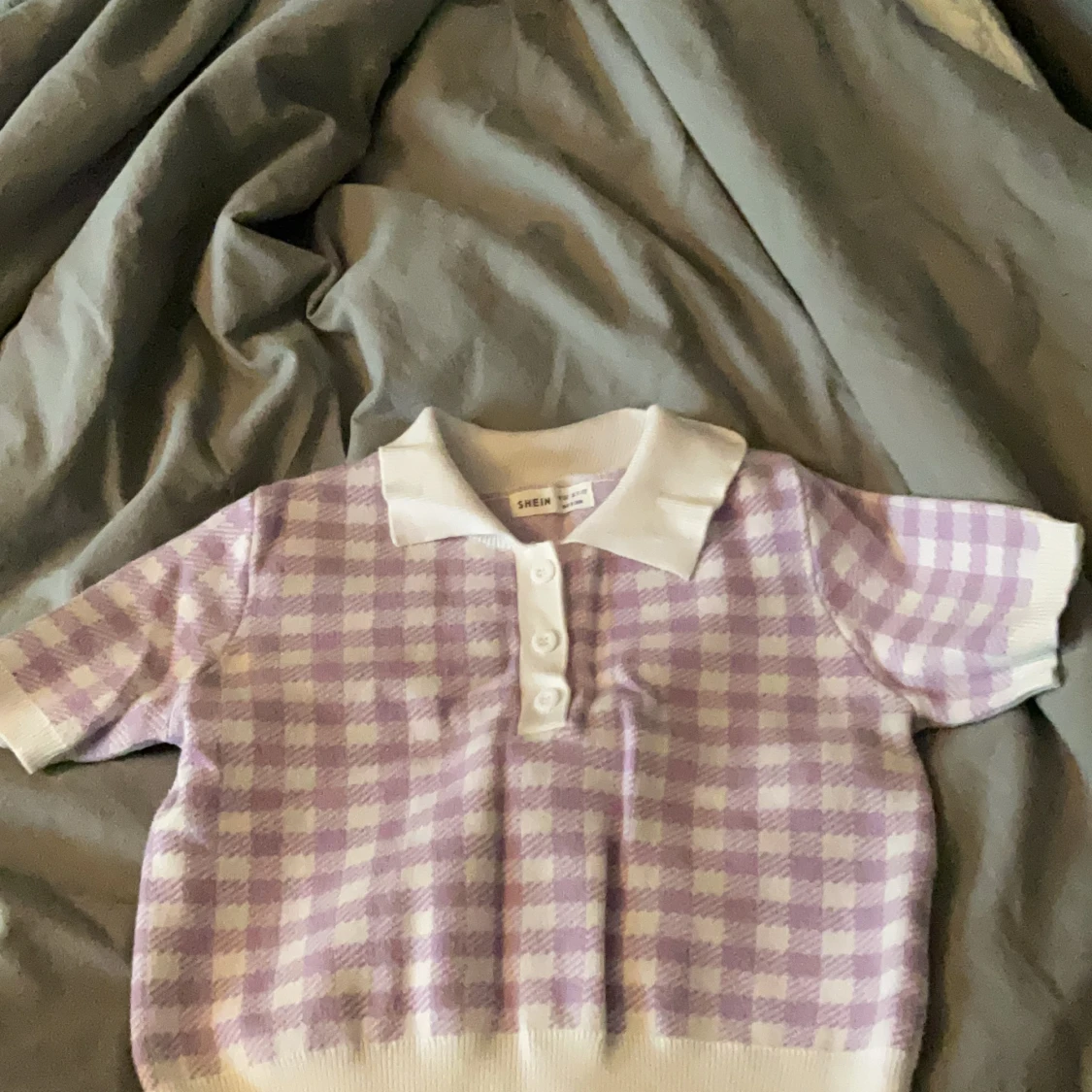 Rutig preppy tröja från shein storlek 152 funkar för xxs