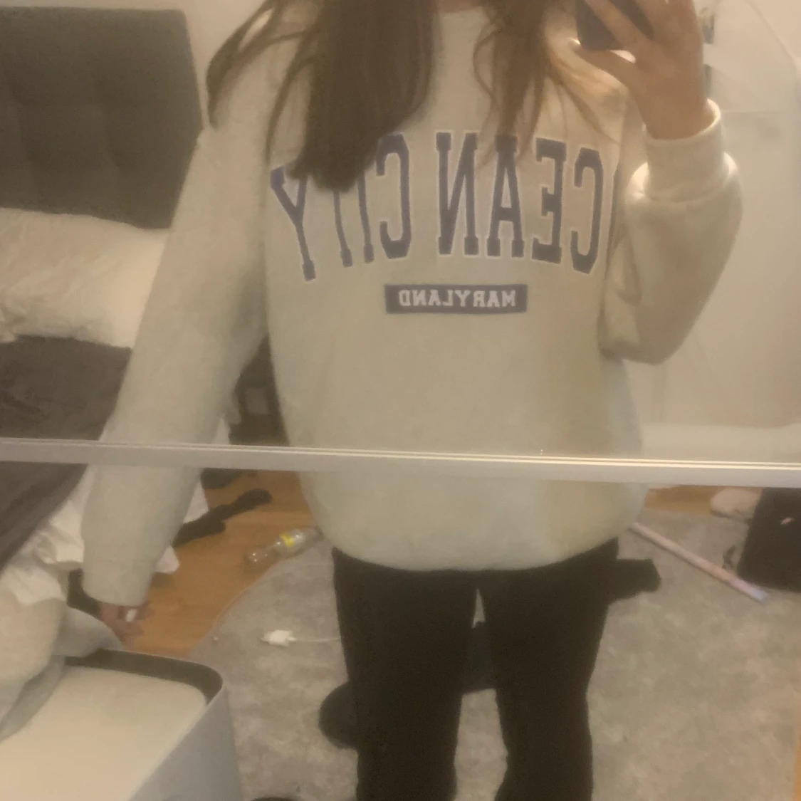 Grå sweatshirt  - 90