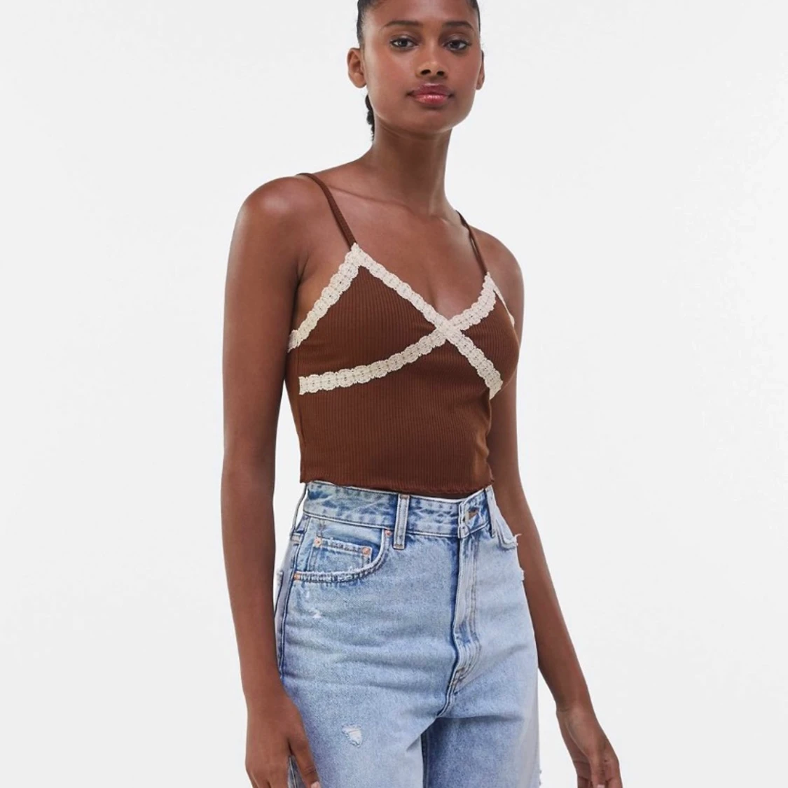 Brun topp från bershka - 90