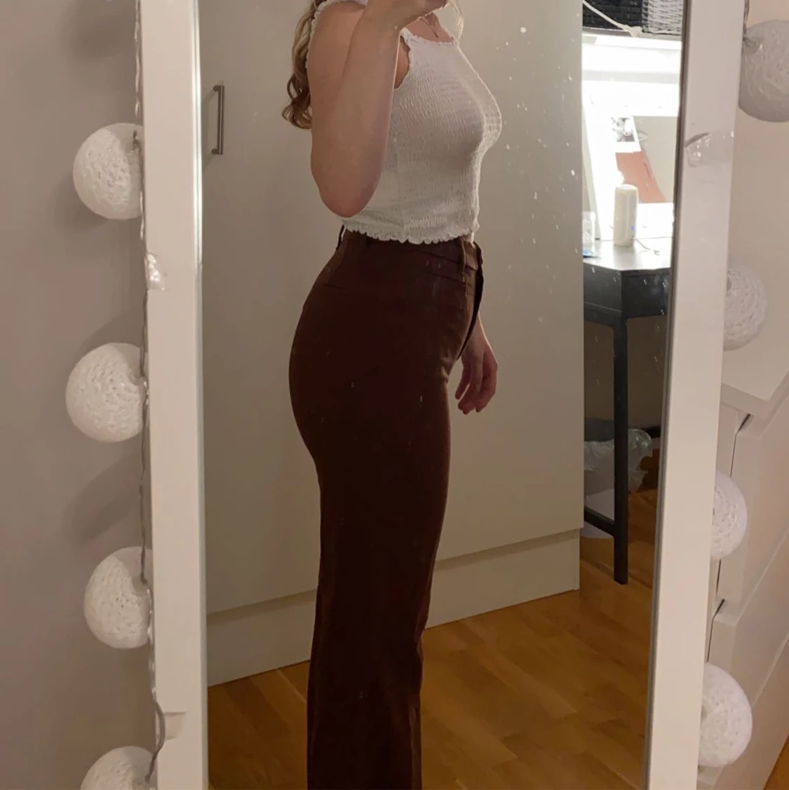 Monki tygbyxor bruna strl 34 - 90