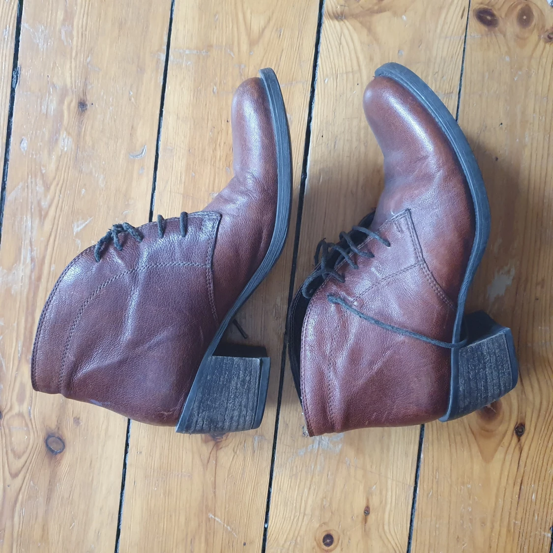 vintage läderboots - 90