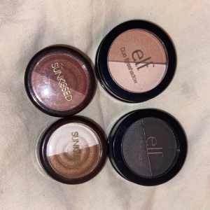 Elf smink - Två duo ögonskuggor från elf & två duo ögonskuggor från sunkissed. Helt nytt och oanvänt! Nypris 150kr. Frakt 45kr. 