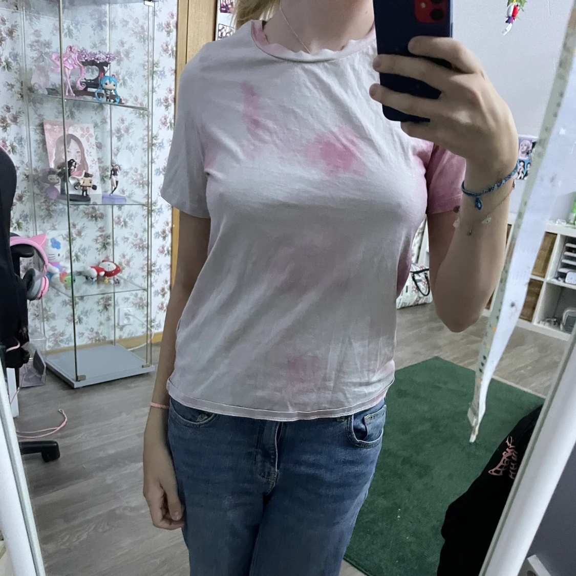 vit och rosa gina t-shirt - 90