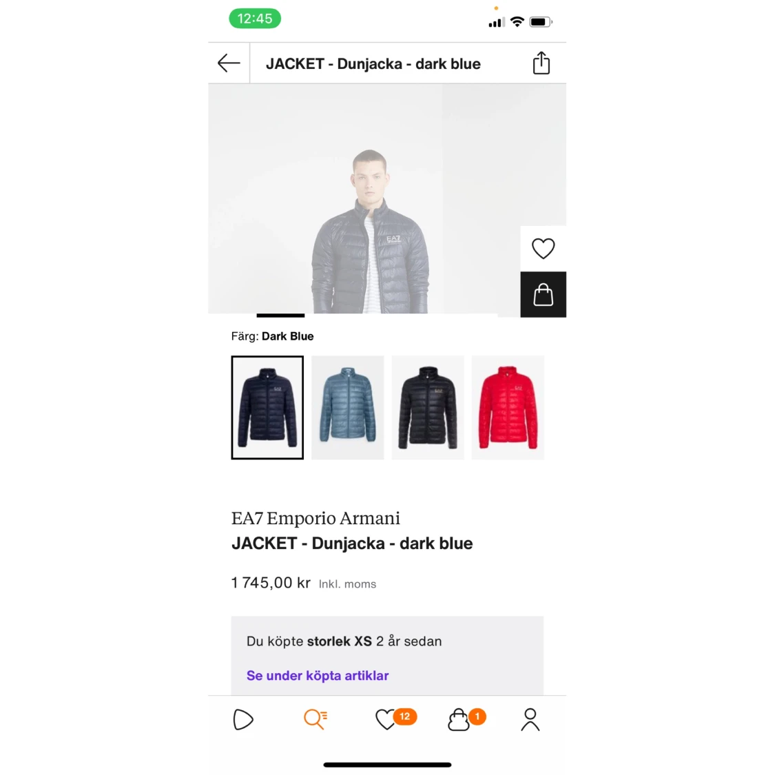 Armani Jacka (EA7) XS - 91