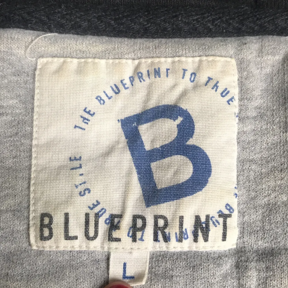 Blueprint hoddie i bra skick. Hoodies.