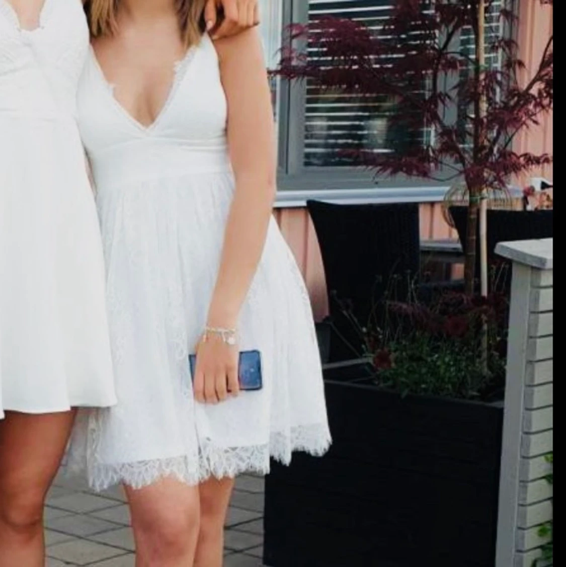 Vit klänning  - 90