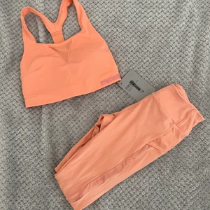 Gymshark set - Säljer detta set på grund av att det är för litet för mig. Storleken på båda är XS. Prislapp finns på toppen men byxorna år även dom oanvända. Skriv privat för fler bilder!😊