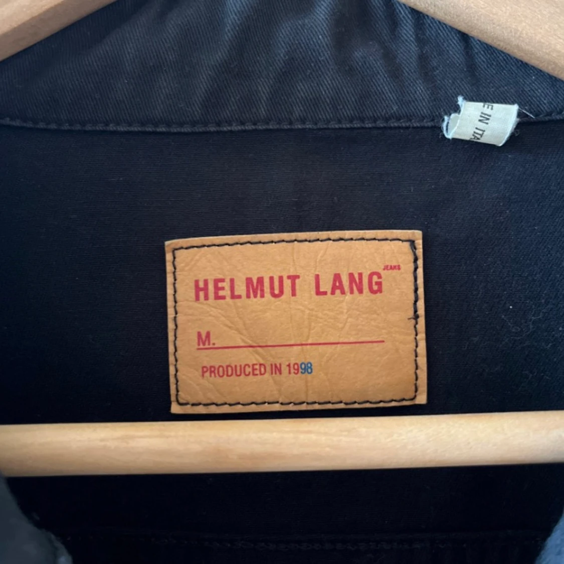 1998 Helmut Lang Black Denim Jacket - 90