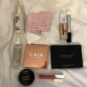 Smink - Sminkpaket, säljer allt ihop. Vissa är oanvända vissa saker är använda. Sminkpaletterna är använda men finns ändå mycket produkt kvar. 