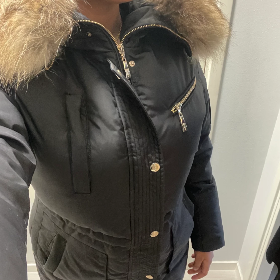 Hollies vinterjacka äkta päls