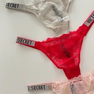 Trosor  - Oanvända trosor från VS, passar en M/S skulle jag säga (sting) aldrig ens testade. 180kr/st eller högsta bud. Vita & rosa sålda