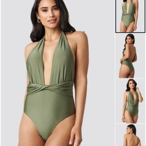 Baddräkt Hannalicious x Nakd  - Grön baddräkt i strl M. Använd en sommar. Nypris 379 säljer för 100kr