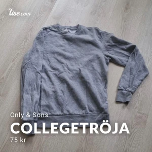 Collegetröja  - Grå collegetröja från Only & Sons 👕