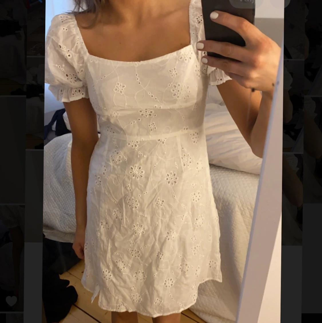 Vit klänning ny - 90