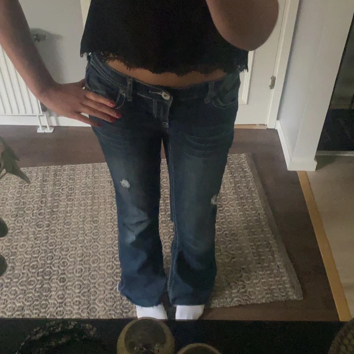 Snygga jeans med fickor  - 91