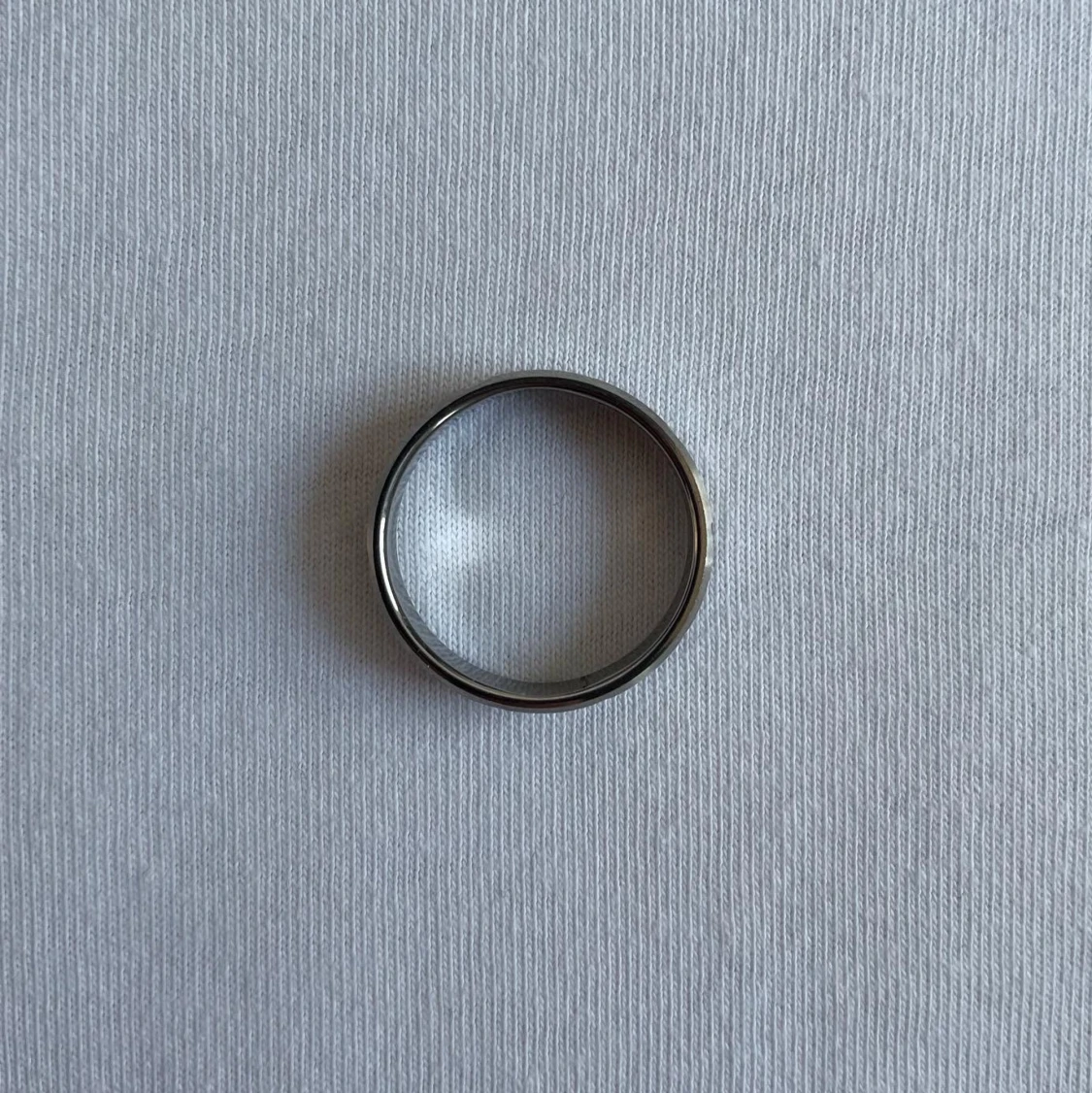 Silver stripe ring - 91