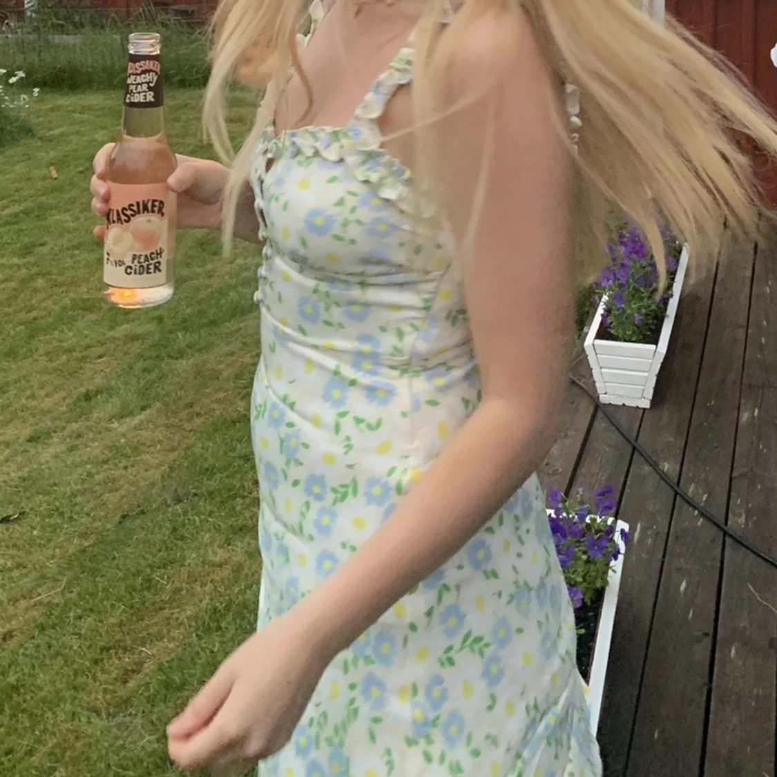 Klänning zara small blommig - 90