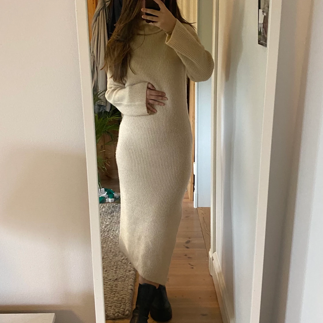 Stickad klänning - 90