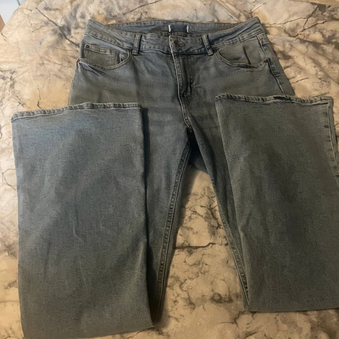Blåa jeans