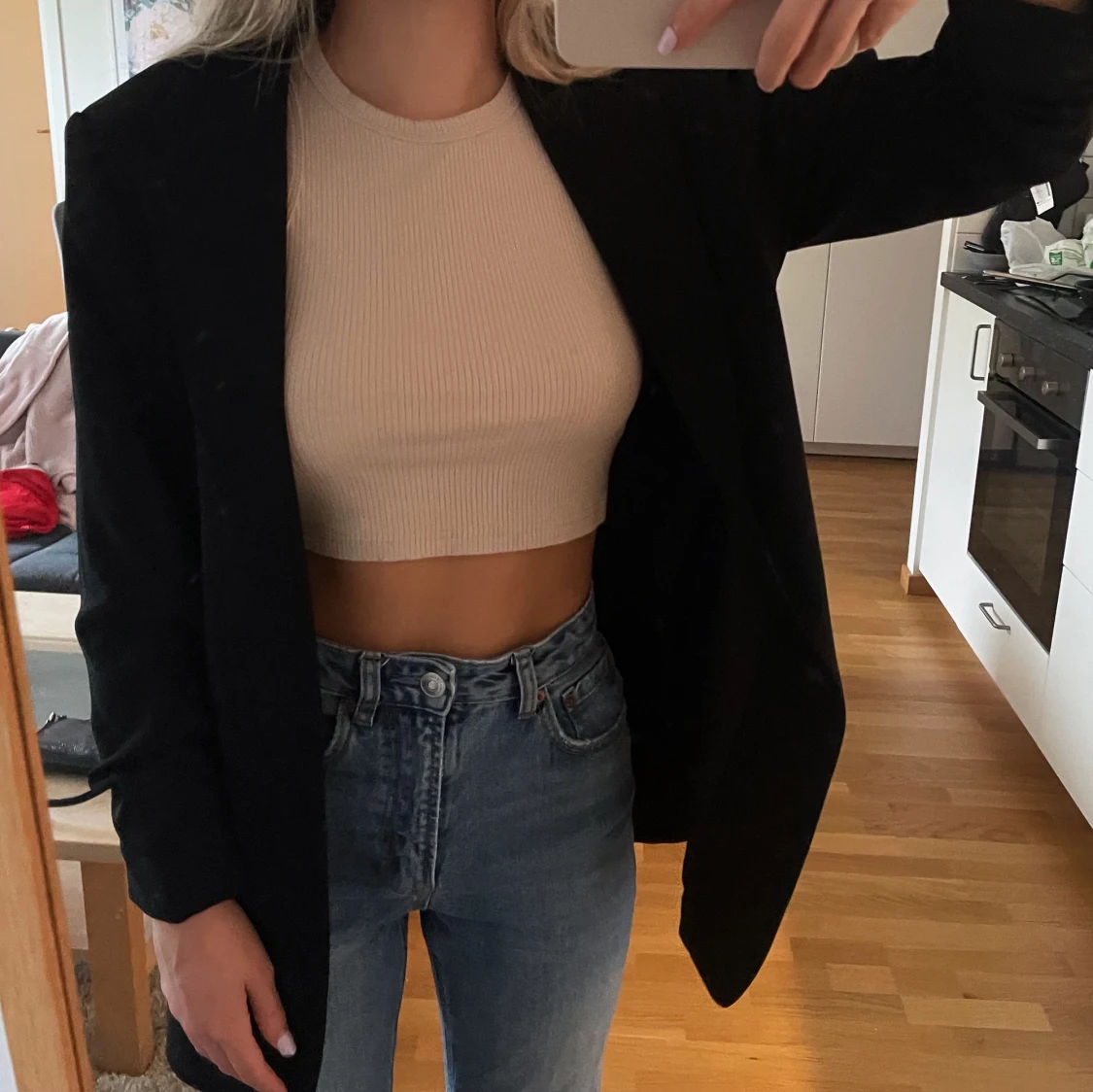 Svart H&M kavaj - 90