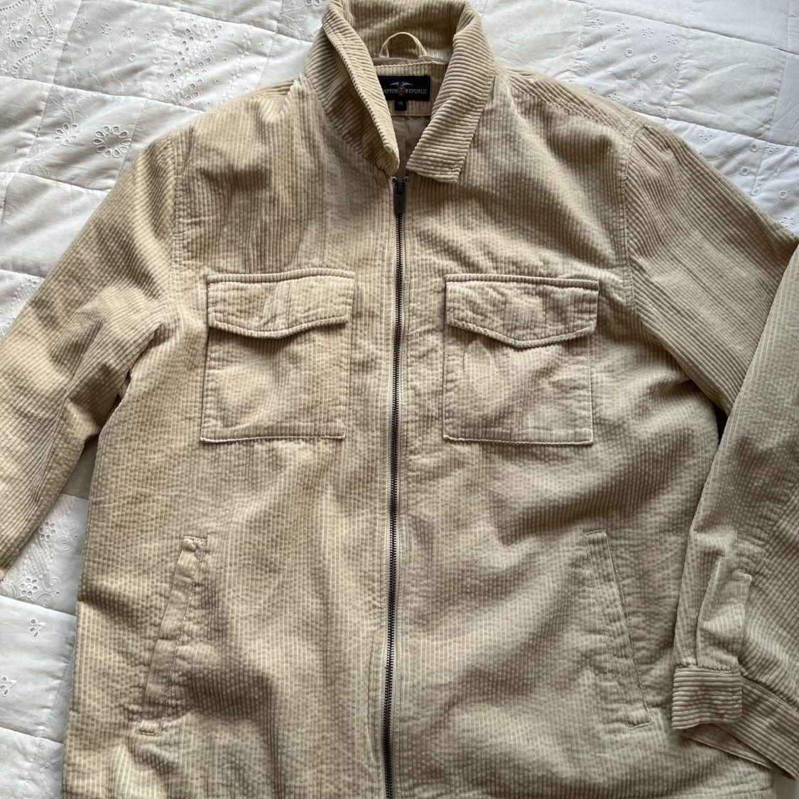 Beige manchester jacka/overshirt - HAMPTON REPUBLIC - 91