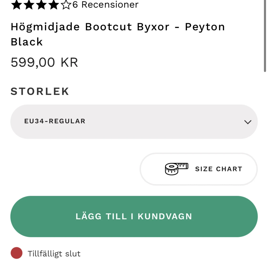 Madlady Peyton Black bootcut - 90