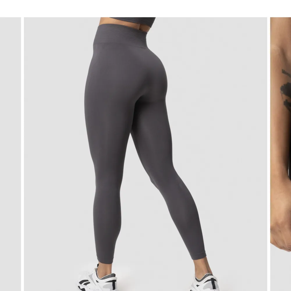 (TRYCK INTE KÖP DIREKT) Träningsett från iciw 🤩 knappt använt och ser ut precis som bilden, kontakta för fler bilder! Funkar även att köpa var försig.  Toppen- 150kr (originalpris: 399kr) Tights- 200kr (orginalpris 599kr). Hoodies.