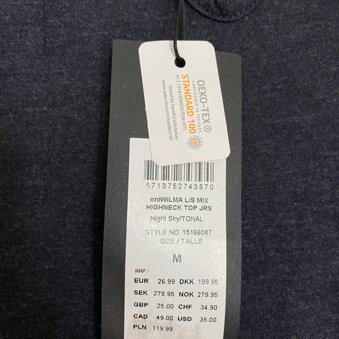 NEW: Light, dark-blue longsleeve, ONLY - 91