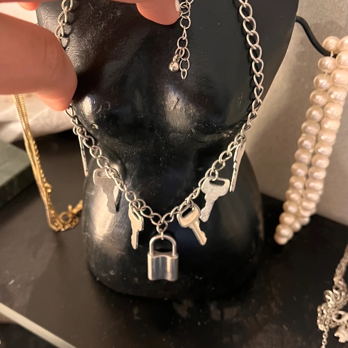 Silver halsband  - 91