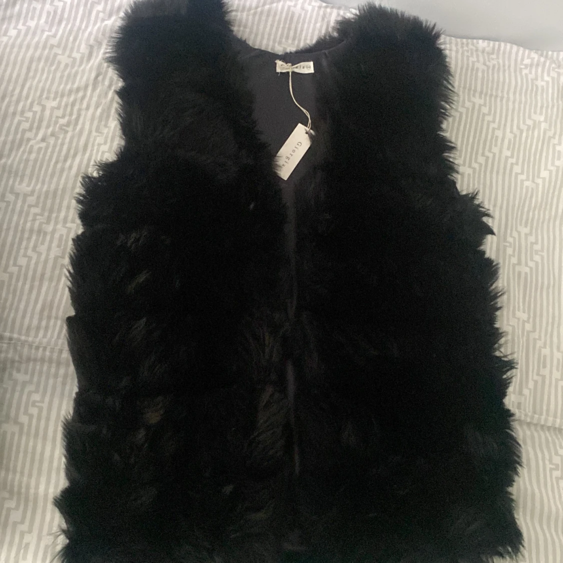 Faux fur väst säljes