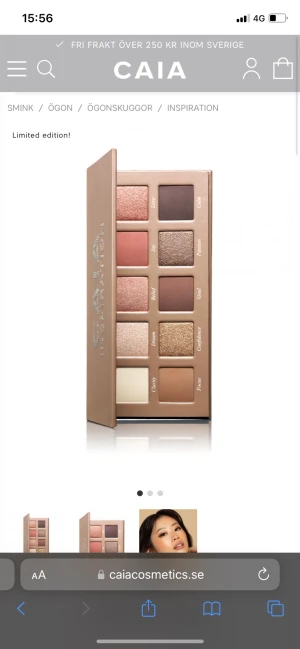 Ögonskugga  - Säljer denna nya palett från Caia! Perfekt att ge bort i julklapp eller köpa till dig själv!  Nypris 495kr!