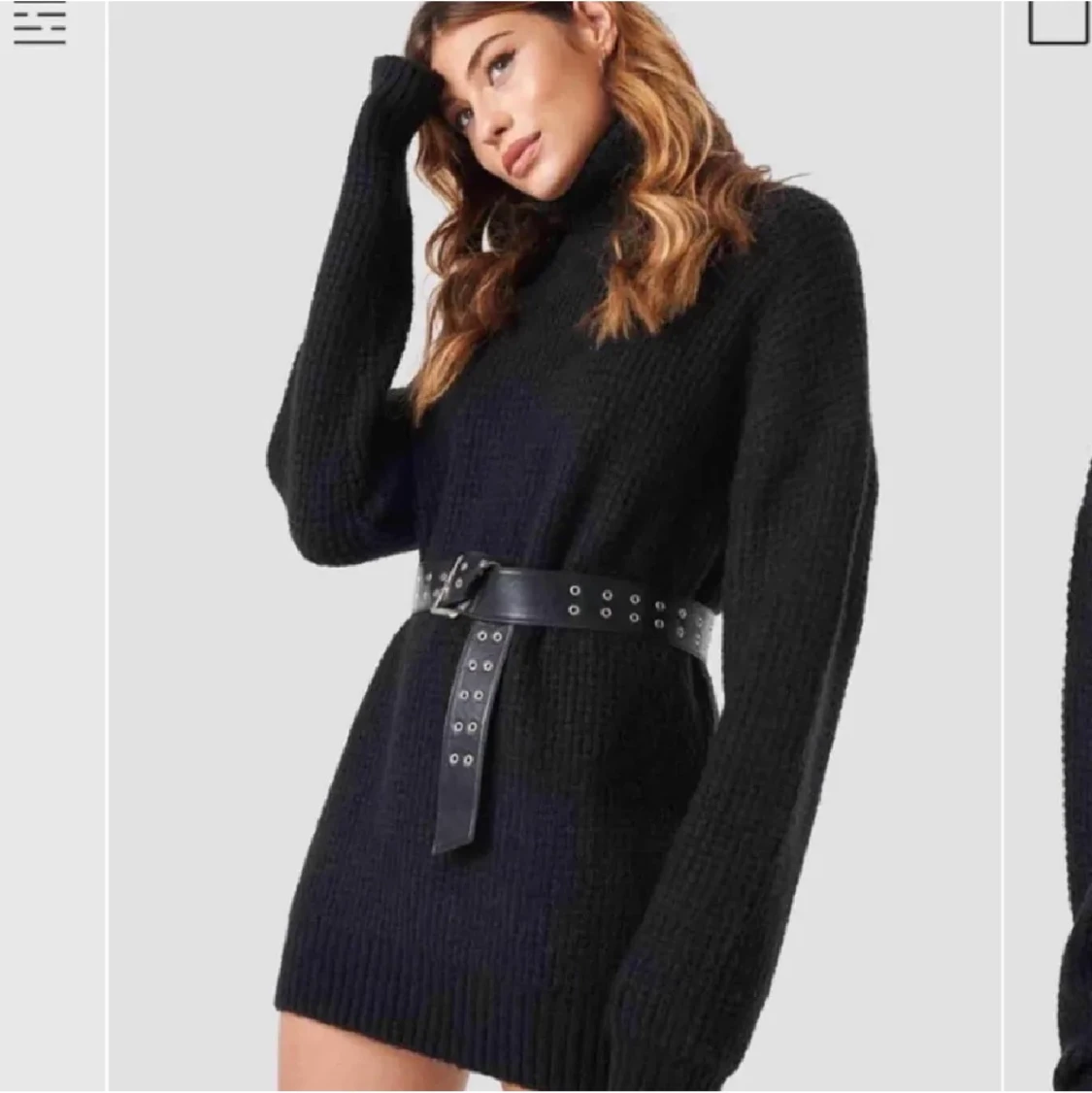 Linn Ahlborg x NAKD stickad klänning 